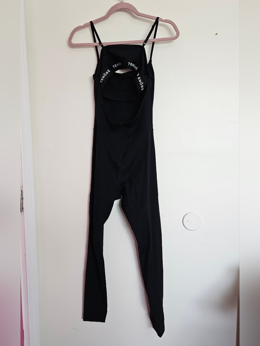 Tenore Logo Bodysuit Black Women's Slim Fit Jumpsuit Size M - Picture 5 of 6